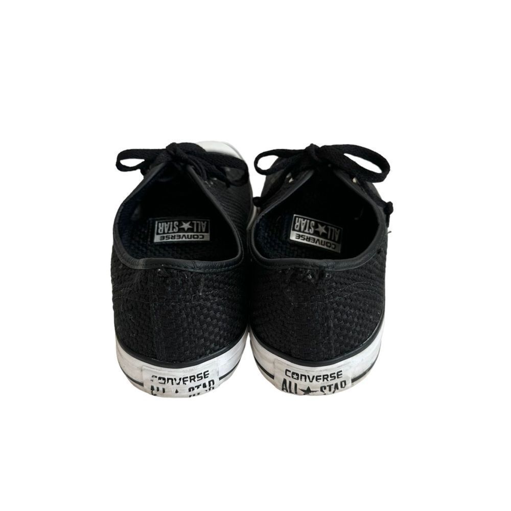 🔃Converse Men’s Black Tweed Low Top Sneakers - Picture 5 of 9